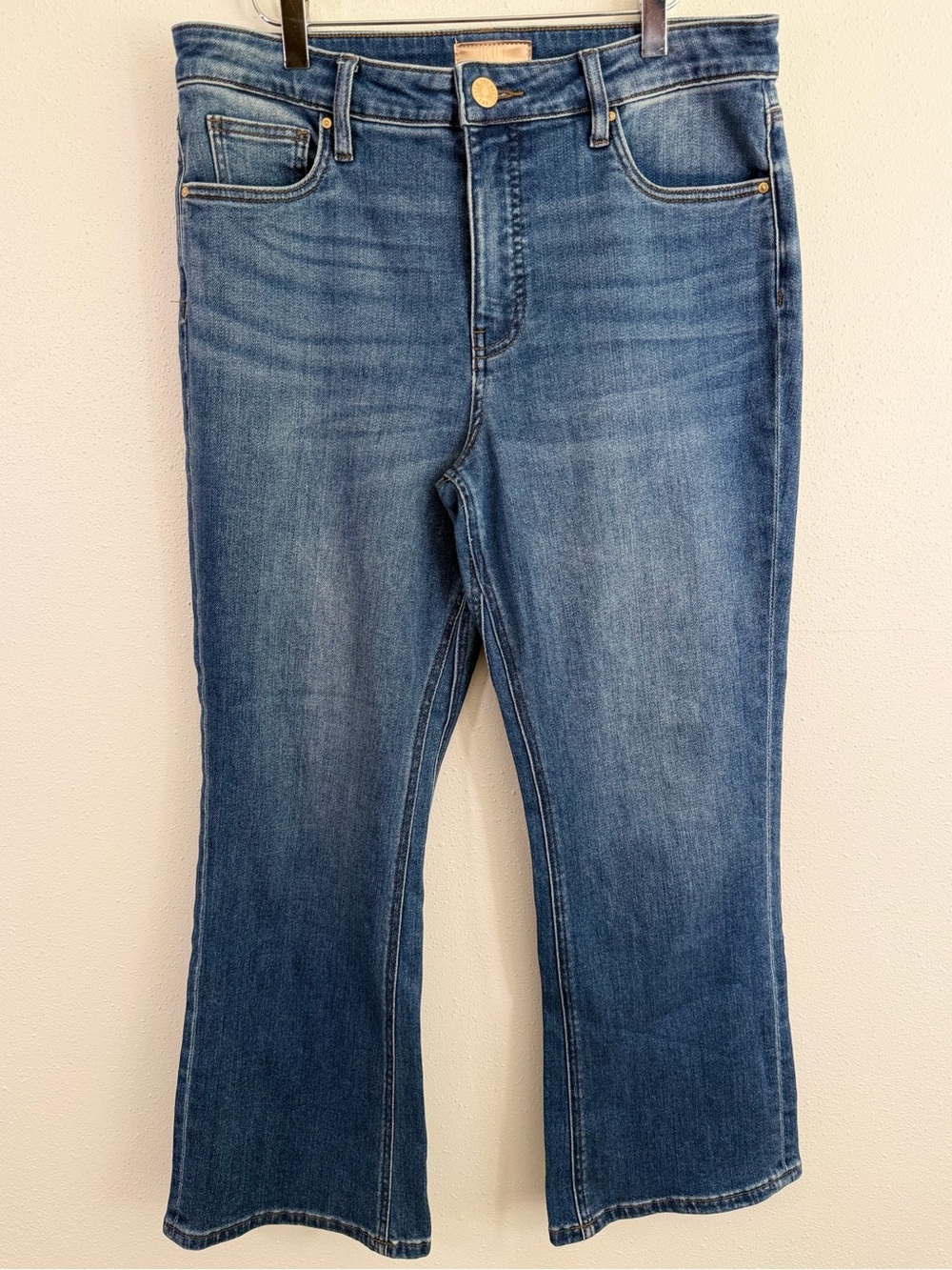 KUT from the Kloth Kelsey Fab Ab Ankle Flare Jeans Size 10